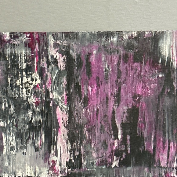 Original Abstract Painting On Reclaimed Wood 12” X 12 “ X‎ 1” Getting Through It - Picture 6 of 16